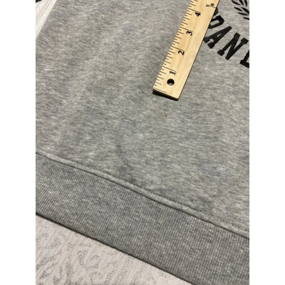 True‎ Religion Crewneck Sweatshirt Gray Logo Graphic Cotton Polyester Blend M